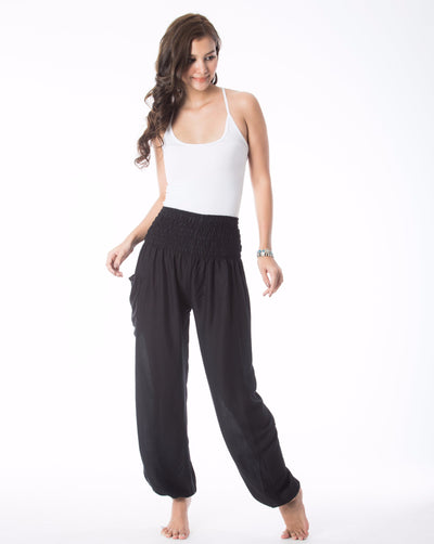 Solid Black Pants Boho style