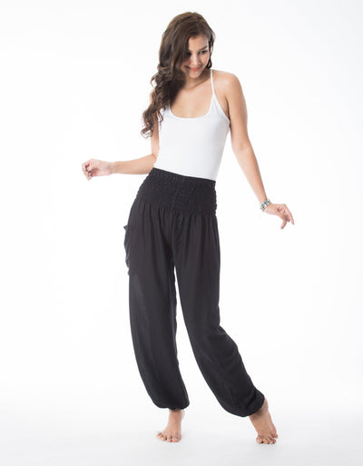 Solid Black Pants Boho style