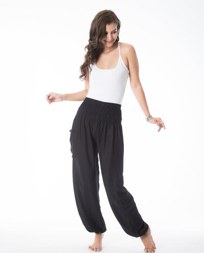Solid Black Pants Boho style