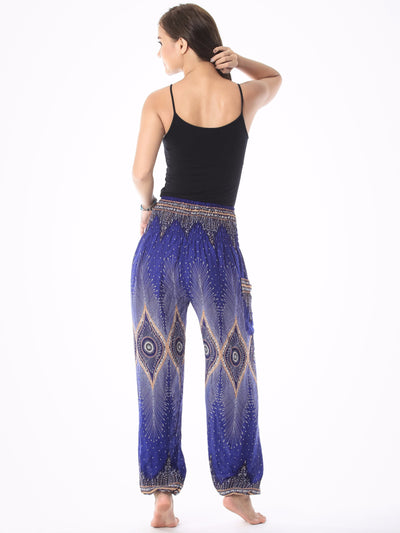 Blue Peacock Pants Boho style