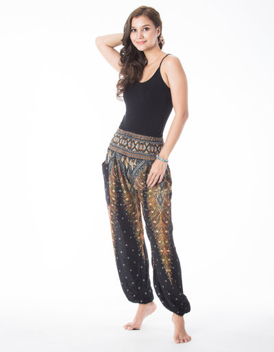 Free Give away Black Peacock Pants Boho Style