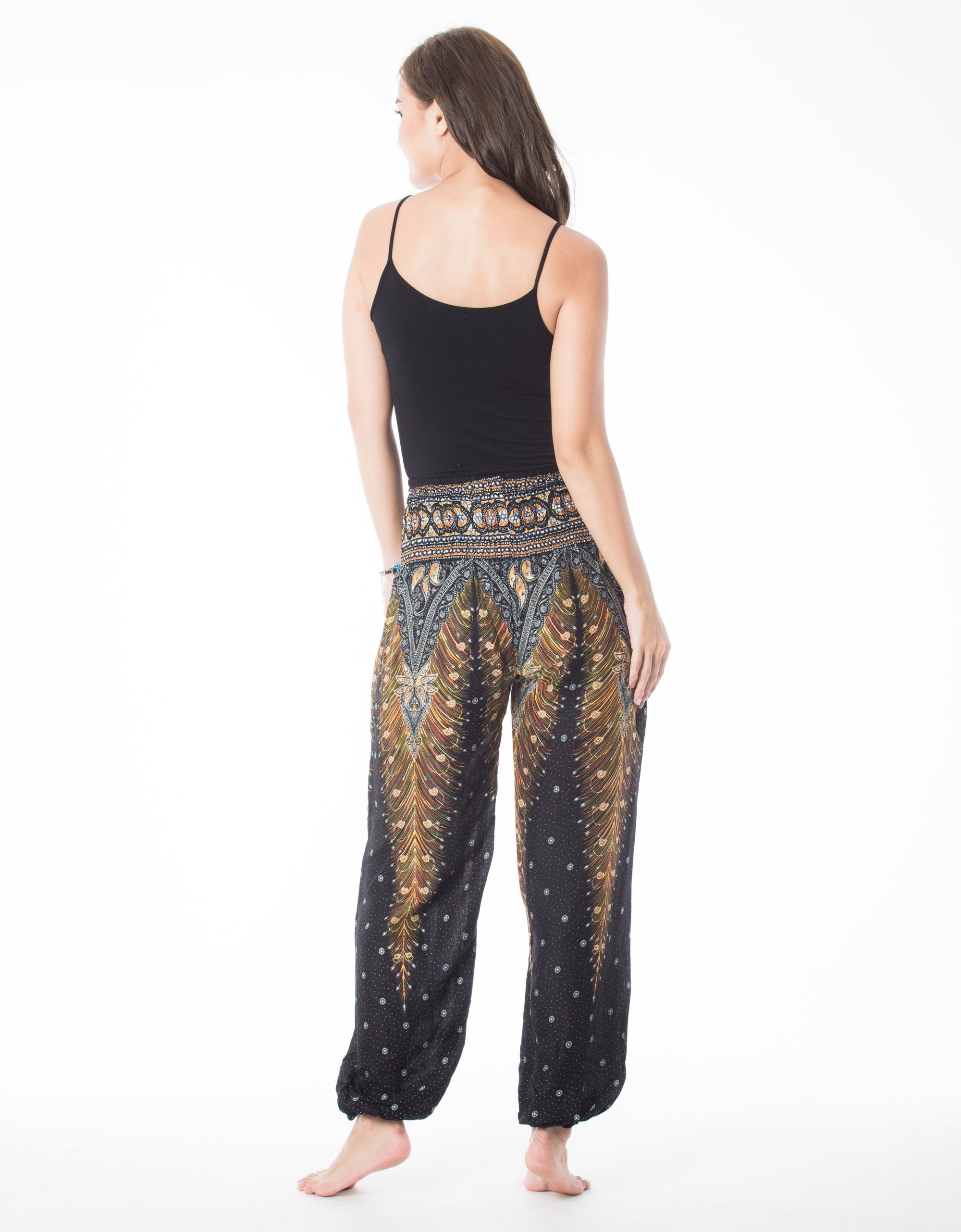 Free Give away Black Peacock Pants Boho Style