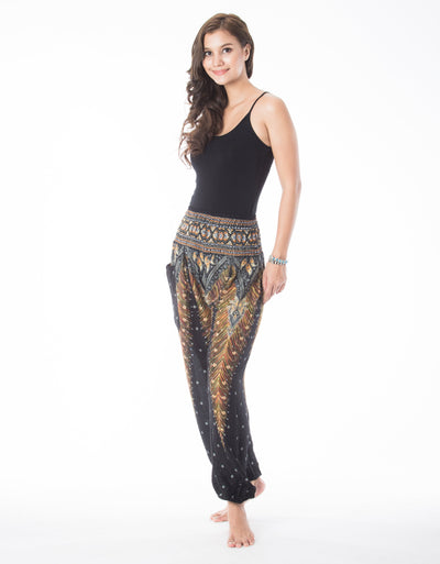 Free Give away Black Peacock Pants Boho Style
