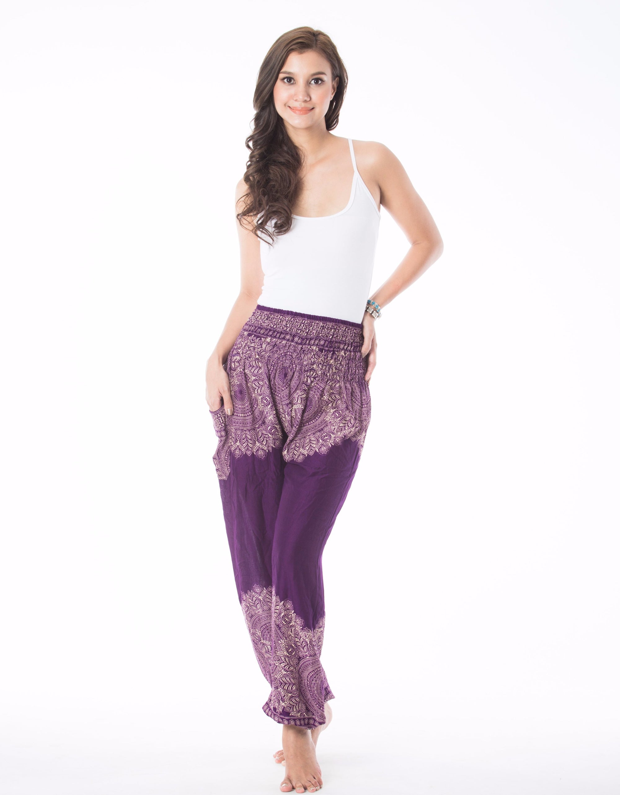 Violet Mandala Pants Boho style