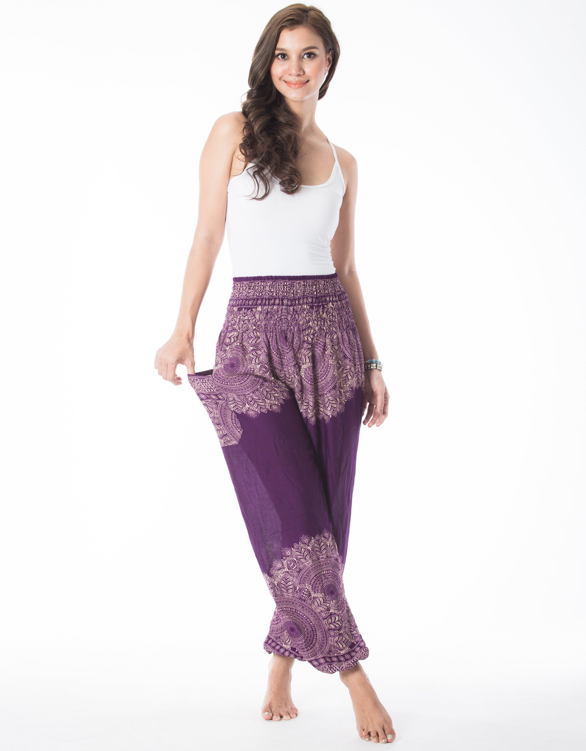 Violet Mandala Pants Boho style