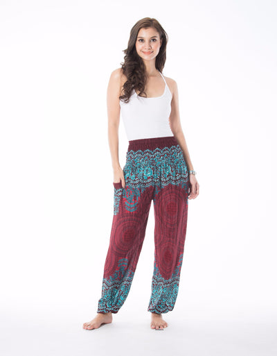 Red Mandala Pants boho style