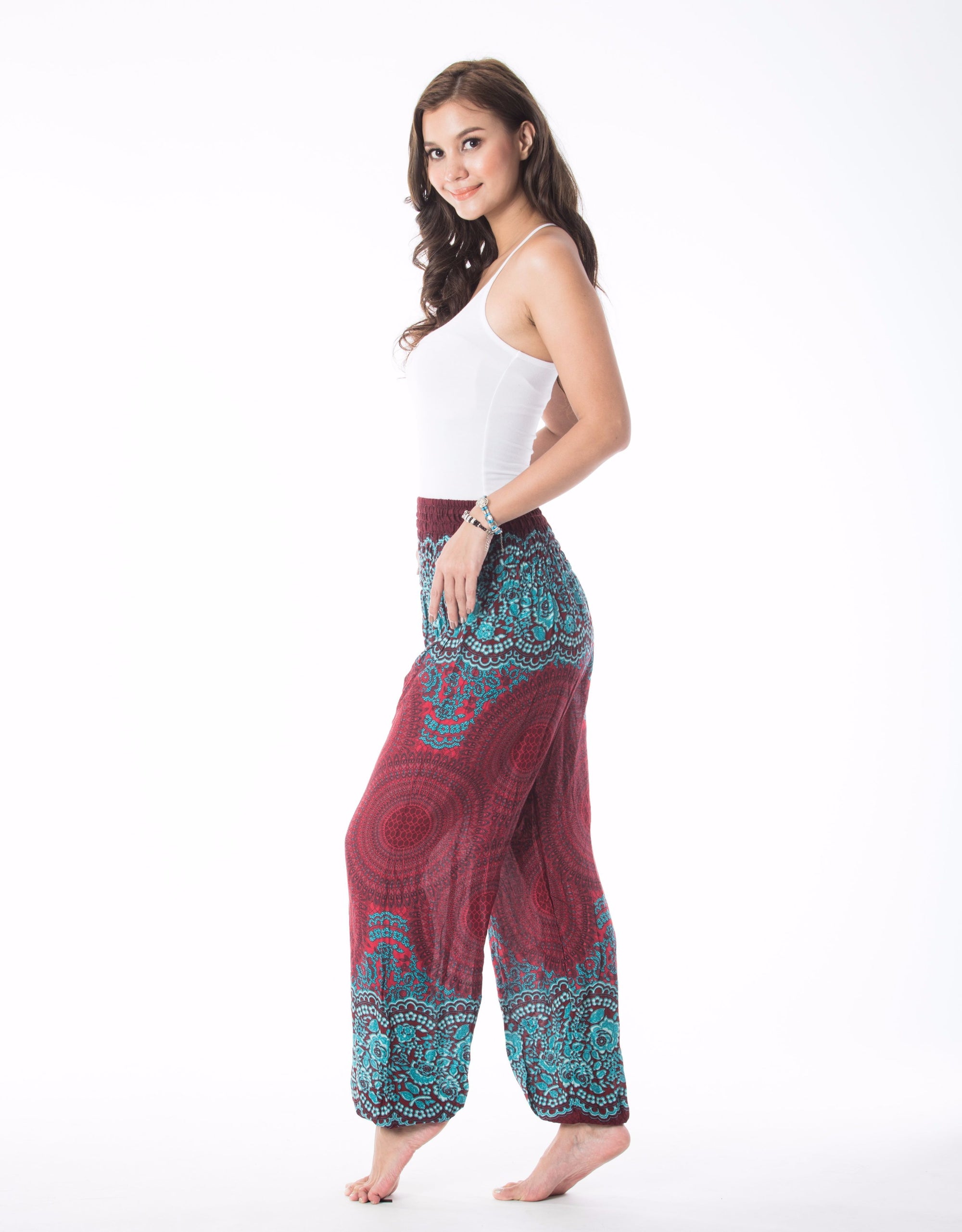 Red Mandala Pants boho style